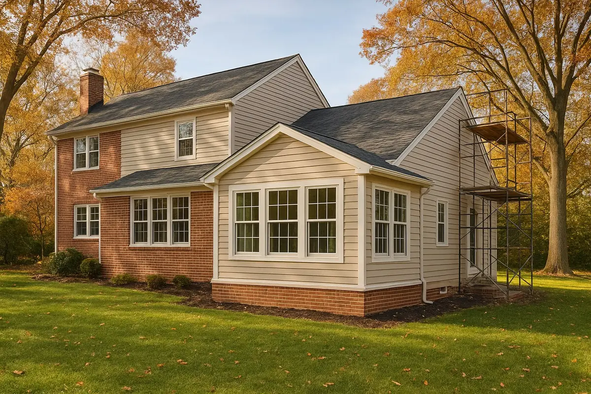 Two-story home addition under construction — ProBrothers Construction, Delaware County PA