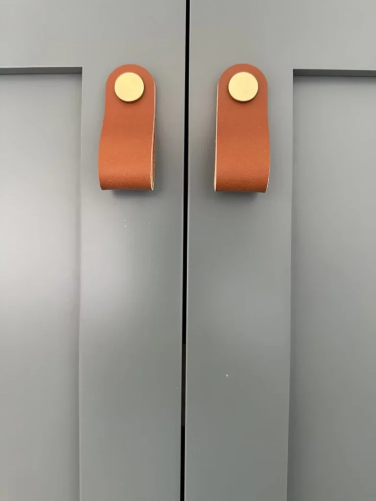 Light Blue Leather Handle