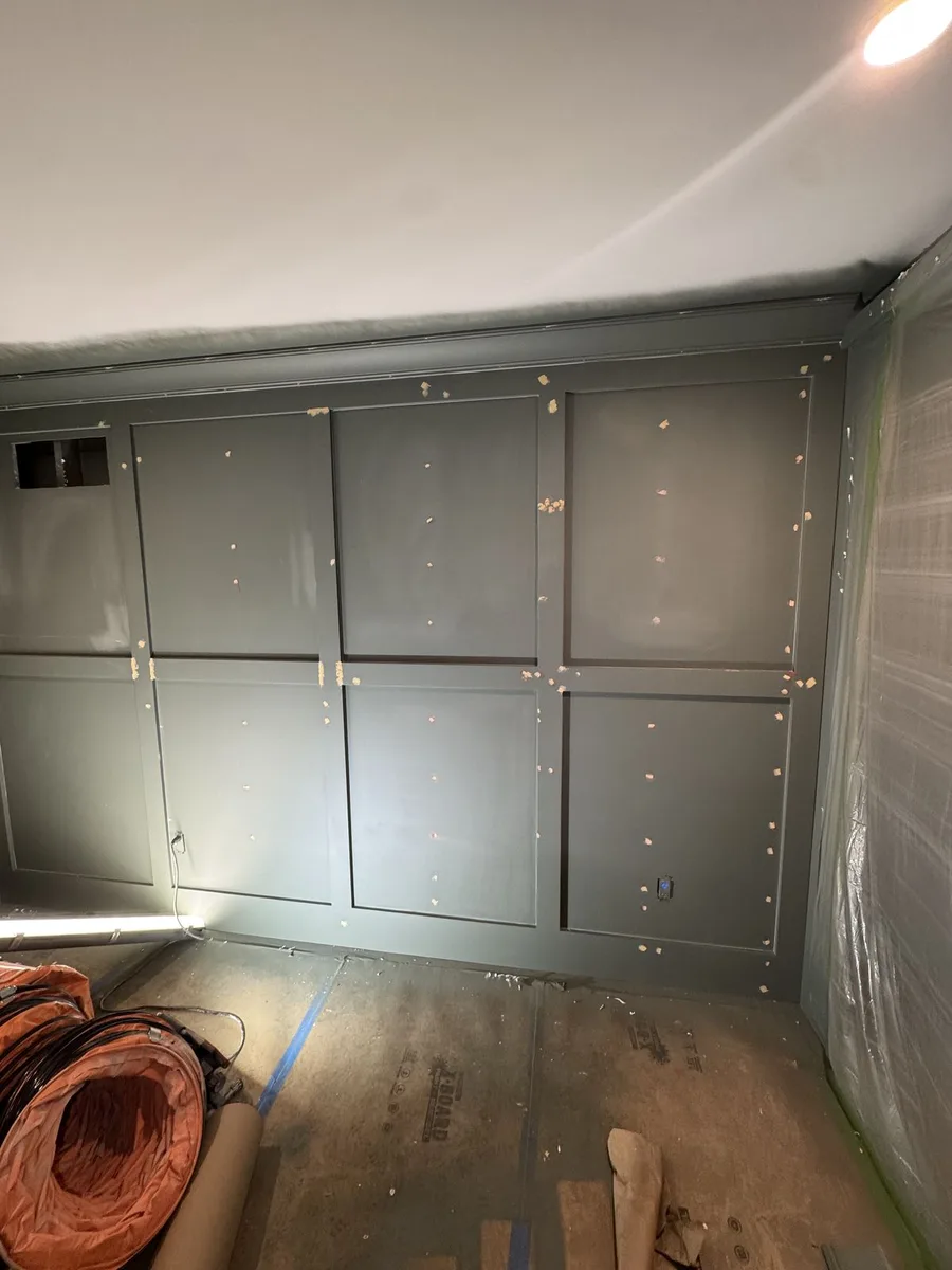 Custom wall panel and cabinet renovation complete, Newtown Square PA — ProBrothers Construction